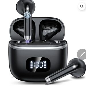 Wireless Earbuds Bluetooth Noise Cancelling for iPhone Android with  4 ENC Mic,
